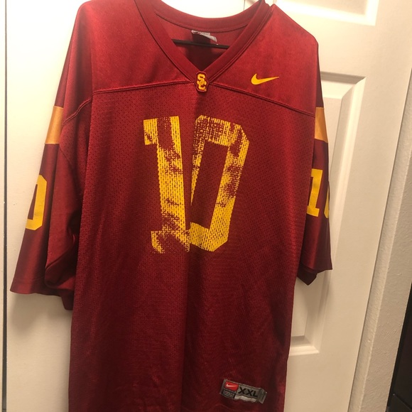Nike USC Football Trojans #10 Men’s Red & Gold Jersey Size XXL - Picture 5 of 13